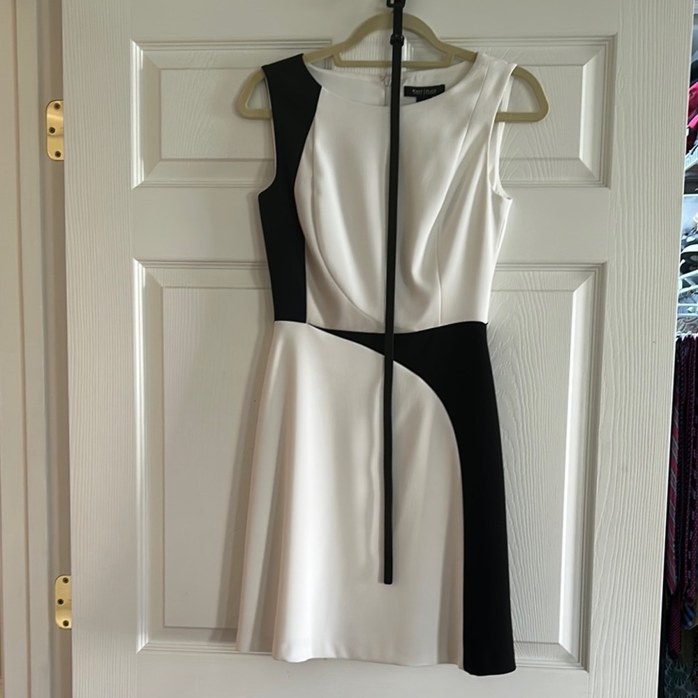 Elegant Black and White Dress